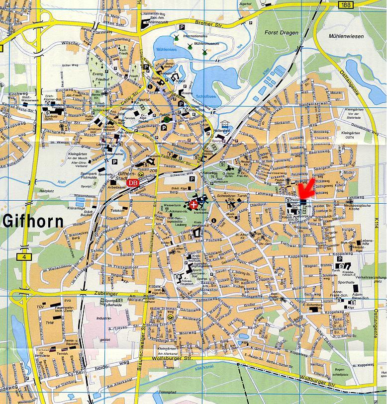 Stadtplan von Gifhorn